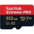 Sandisk Extreme PRO 512GB 200mbps MicroSDXC UHS-1 Memory Card With Adapter (SDSQXCD-512G-GN6MA)
